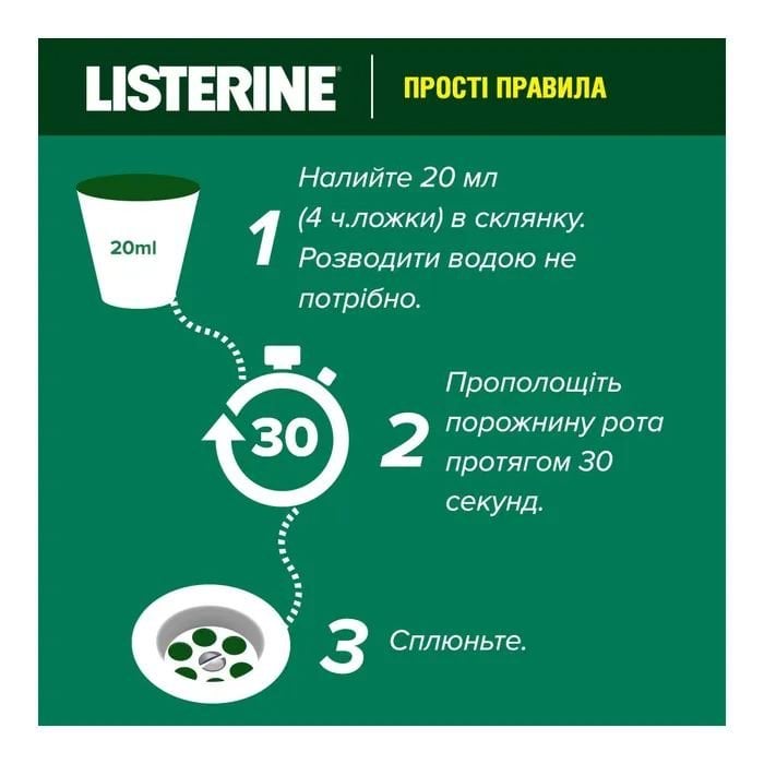 Ополаскиватель для ротовой полости Listerine Total Care Защита зубов и десен 500 мл фото 4