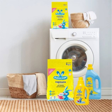 Стиральный порошок детский Вухастик для всех типов стирки 2.4 кг фото 3