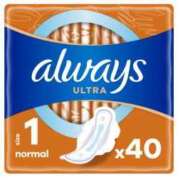 Гігієнічні прокладки Always Ultra Normal (Розмір 1) 40 шт