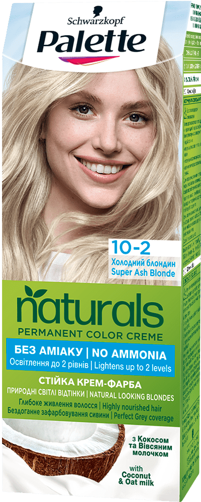 Крем-фарба для волосся Palette № 10-2 стійка Холодний блондин