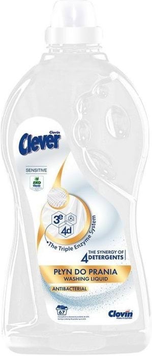 Засіб для прання Clever Sensitive Рідкий 2 л (5900308779880)