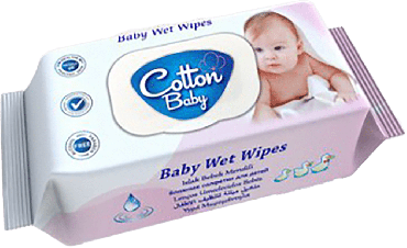 Cotton BABY детские влажные салфетки с клапаном, 90шт фото 2