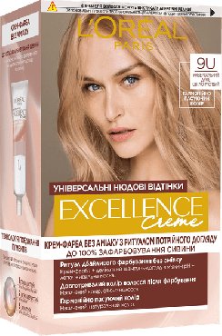 Краска для волос L'Oréal Paris Excellence Crème (оттенок 9U) Универсальный светло-русый
