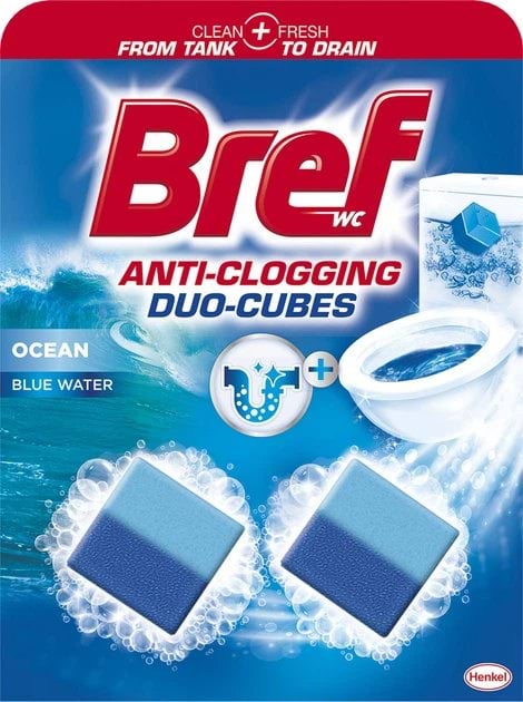 Очищающие кубики Bref Дуо-Кубики Формула 2 в 1 Гигиена 100 г