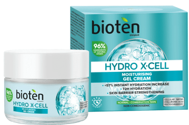 Крем-гель для обличчя Bioten Hydro X-Cell зволожуючий, денний для нормальної та комбінованої шкіри 50 мл