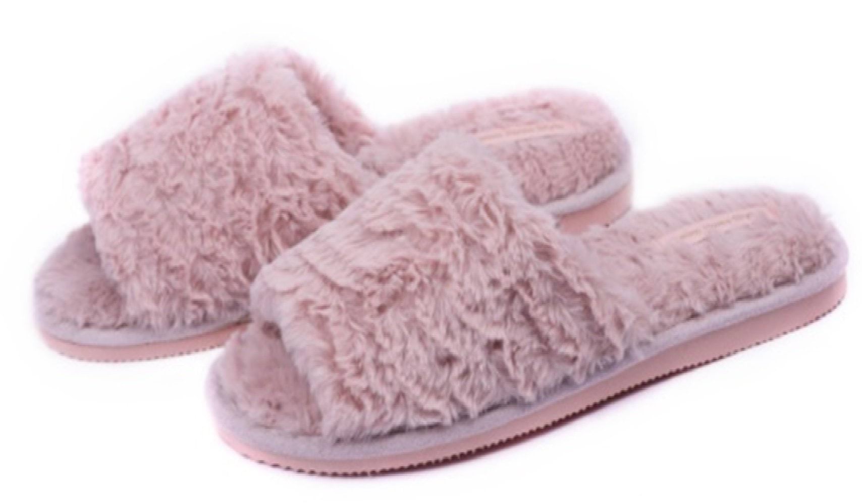 Twins&Ko тапочки домашние женские меховые HS розовые р.36/37