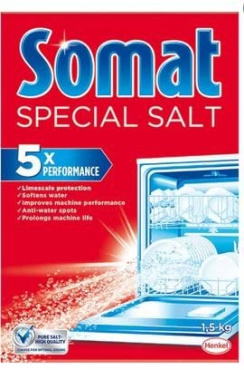 Сіль для посудомийної машини Сомат сіль 3X дію, 1,5 кг