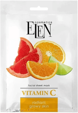 Тканевая маска для лица ELEN cosmetics vitamin C 25 мл