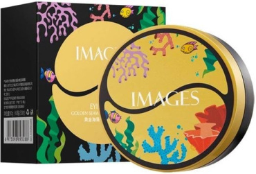 Патчи под глаза гидрогелевые Images Golden Seaweed с золотыми водорослями 80 г х 60 шт.