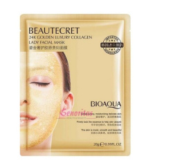 Маска для обличчя BIOAQUA тканина гідрогелева з колагеном 24k Golden, 28 г