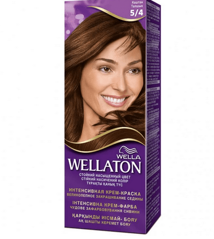 Краска для волос Wellaton 5/4 Каштан