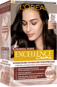Краска для волос L'Oréal Paris Excellence Crème (оттенок 3U) Универсальный темно-каштановый