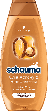 SCHAUMA Олія Аргану & Відновлення Шампунь для сухого та пошкодженого волосся 400 мл