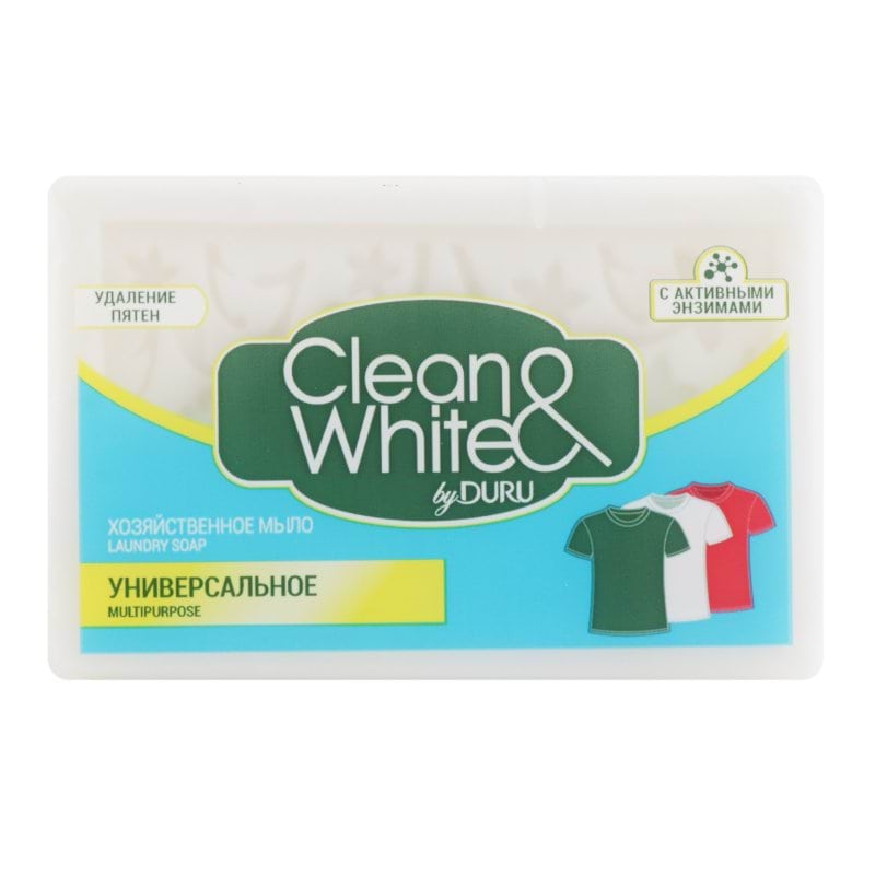 Мило господарське DURU CLEAN&WHITE Універсальне, 120 г