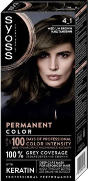 Стойкая крем-краска для волос Syoss 4-1 каштановый 115 мл фото 7
