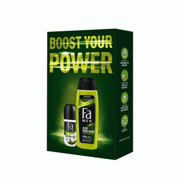 Набор Fa Men Boost your power (гель для душа, 250 мл+ дезодорант ролл, 50 мл)