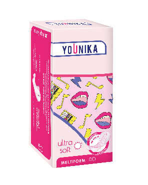 Прокладки ежедневные YOUNIKA Ultra Soft Multiform, 50 шт.