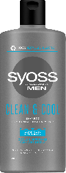Шампунь SYOSS MEN CLEAN&COOL з Ментолом для нормального та жирного волосся 440 мл