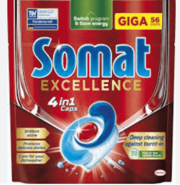 Somat таблетки для посудомоечных машин Exellence, 56шт
