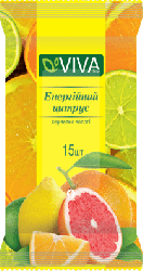 VIVAfruts серветки вологі Енергійний цитрус, 15шт
