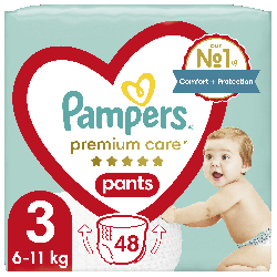Pampers Premium Care Pants подгузники - трусики Размер 3 (6-11 кг), 48 шт