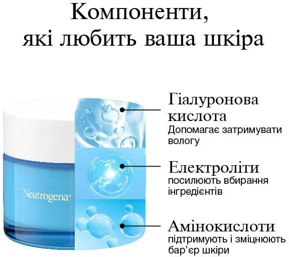 Гель для обличчя Neutrogena Hydro Boost зволожуючий для нормальної та комбінованої шкіри 50 мл фото 6