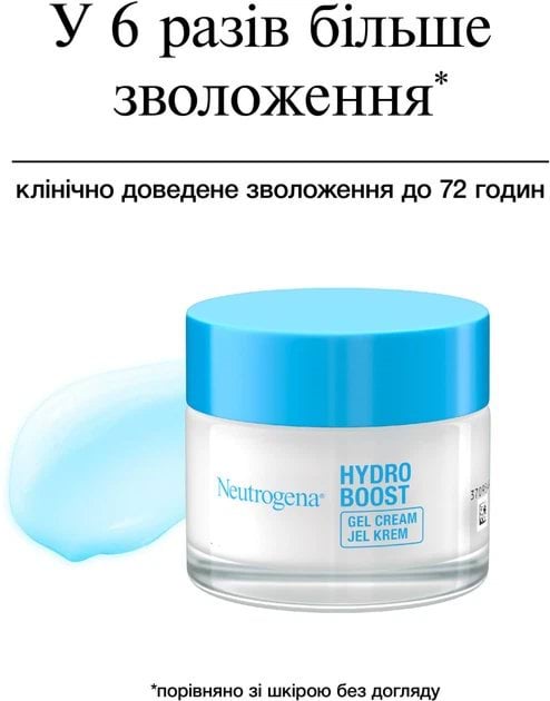 Гель-крем для обличчя Neutrogena Hydro Boost зволожуючий для сухої шкіри 50 мл фото 4