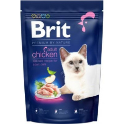Brit Premium корм сухий для дорослих котів з куркою, 300 г
