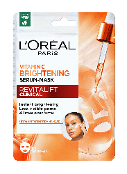  Тканевая маска для лица для сияния кожи с витамином C L`Oreal Revitalift Clinical, 26 г