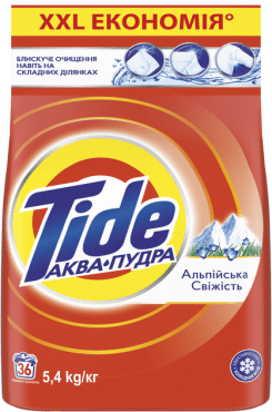 Пральний порошок Tide Аква-Пудра Альпійська Свіжість 5.4 кг фото 1