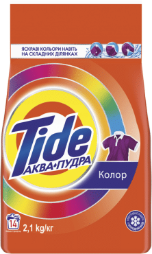 Пральний порошок Tide Аква-Пудра Color 2.1 кг фото 1