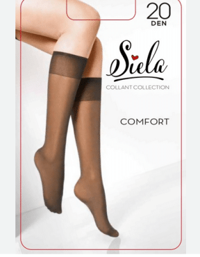 Siela гольфы женские COMFORT 20 den 2 пары, daino