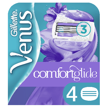 Змінні картриджі для гоління (Леза) жіночі Venus ComfortGlide Breeze 4 шт