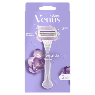 Станок для бритья женский Venus ComfortGlide Breeze с 2 сменными картриджами фото 1