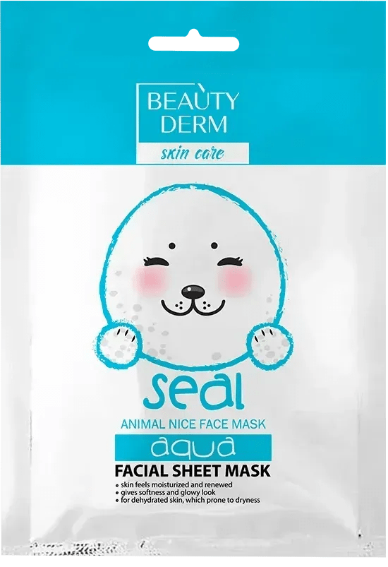 Маска тканевая BEAUTYDERM animal seal aqua увлажняющая 25 мл