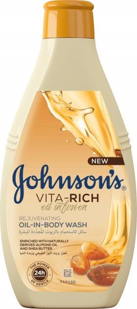 JOHNSON’S® VITA-RICH Гель для душу Живильний з оліями Мигдалю та Ши, 400 мл