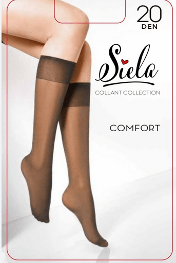 Siela гольфы женские COMFORT 20 den 2 пары, nero
