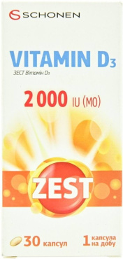 Витамин Zest D3 2000 МЕ капсулы 30 шт фото 2