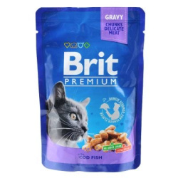 Brit Premium корм для кошек с треской, 100 г