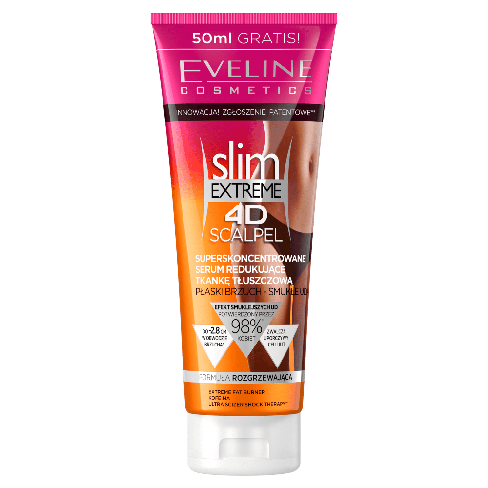 Сироватка суперконцентрована для схуднення Eveline Scalpel 4D Slim Extreme, 250 мл