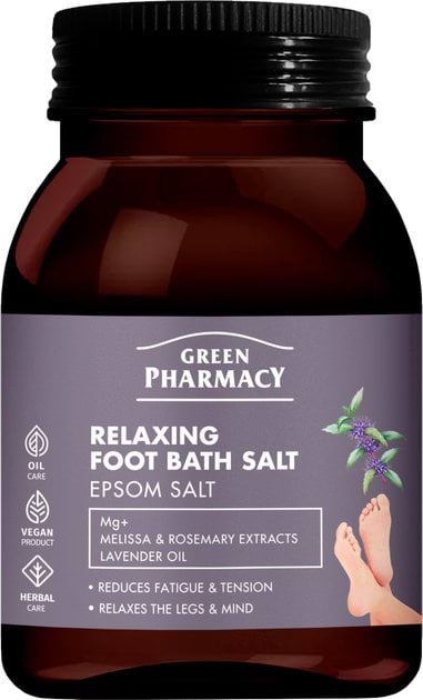 Расслабляющая соль для ванны ног Green Pharmacy 400 г