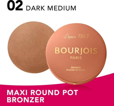 Бронзер Bourjois Maxi Round Pot 02 Medium Dark 7 г фото 2
