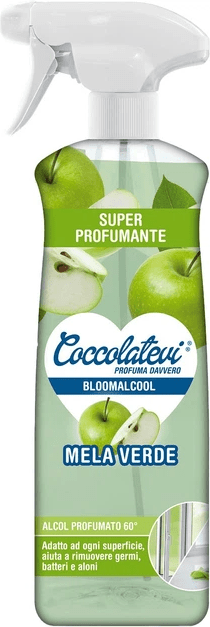 Багатофункціональний очисник COCCOLATEVI на спиртовій основі аромат зелене яблуко 750 мл