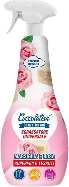 Знежирювач Coccolatevi для поверхонь та тканин марсельське мило і роза 750 мл