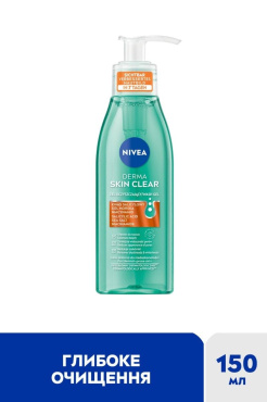 Гель для вмивання Nivea Derma Skin Clear для проблемної шкіри 150 мл фото 1