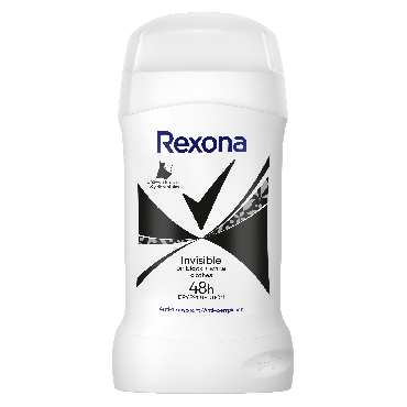 Rexona дезодорант стік Невидимий на чорному та білому 48 годин, 50г