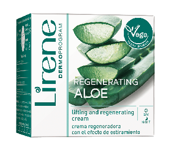 Регенерувальний крем з ефектом ліфтингу Lirene Зволоження та живлення Алое й олія карите 50 мл