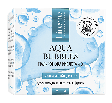 Гідро-гель Lirene для обличчя зволоджуючий Aqua Bubbles, 50мл