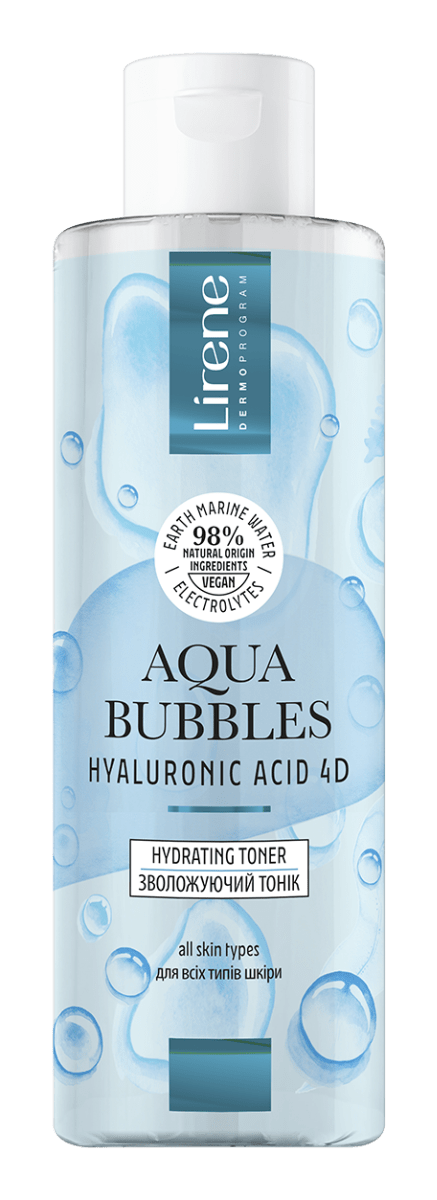Тоник для лица Lirene увлажняющий Aqua Bubbles, 200мл