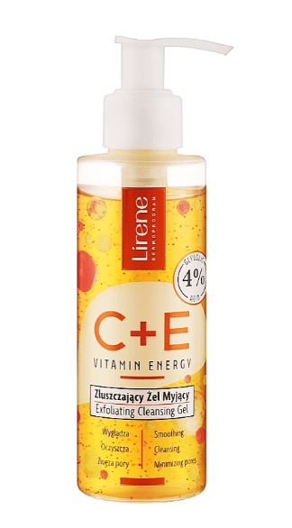 Гель для умывания Lirene отшелушивающий C+E Vitamin Energy, 145 мл